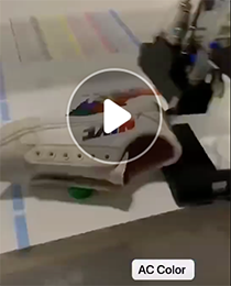 高落差鞋子uv平板打印機(jī)打印視頻